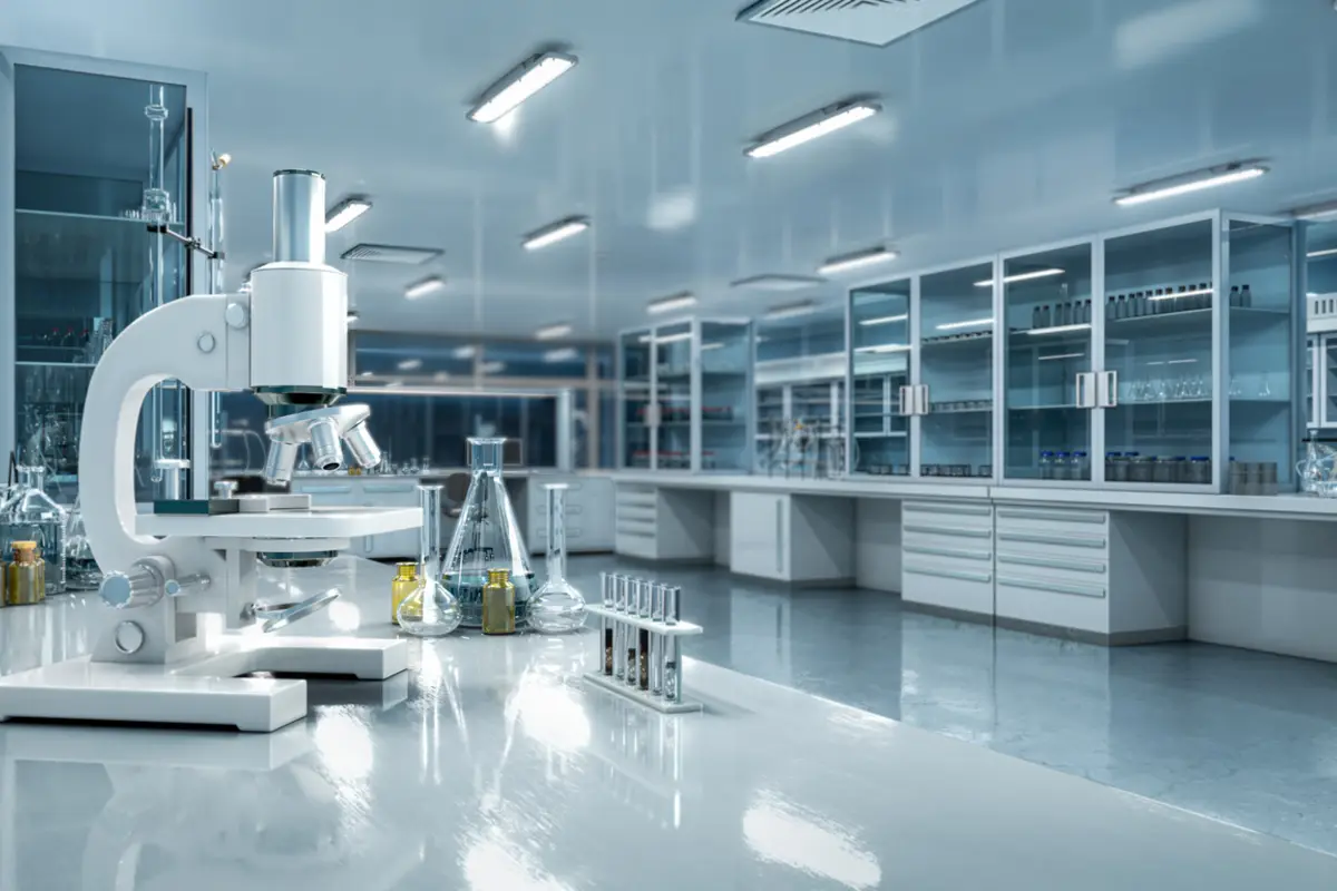 Krimp kesit analizi ve ölçüm yapılan kalite laboratuvarı
